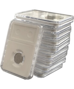 10-pack 17.5mm myntfodral (Coin slabs) - 25 Öre