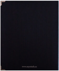 Baksidan av myntalbum för svenska 2-kronor från 1876 till 1966, med text 'www.myntinfo.se'.