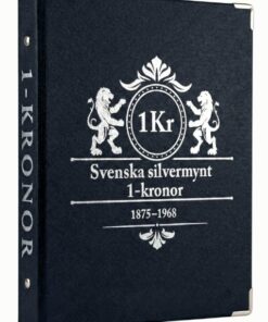 Myntalbum 1-kronor – Svenska Silvermynt 1875-1968