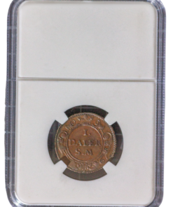 Myntfodral 24 mm, baksida, hårdplast, transparent, skyddande, Myntinfo.se.