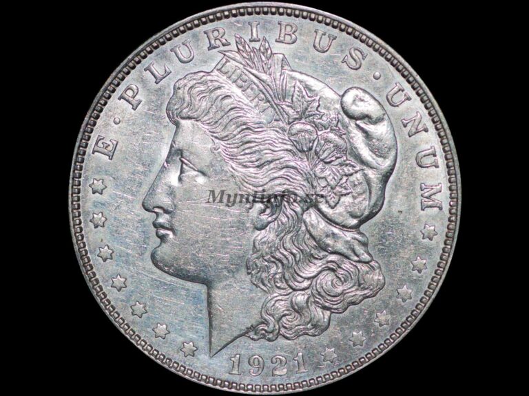 Morgan Dollar 1921 (P), framsida, högupplöst bild.