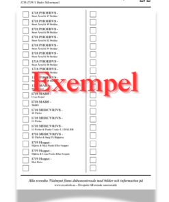 Alternative view of Checklista Nödmynt 1715–1719 – 1 Daler Silvermynt (Digital PDF)