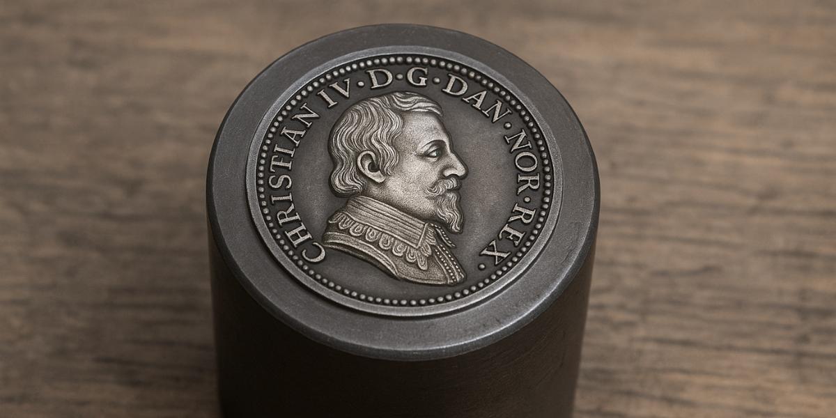 Stampverktyg som formar designen på ett svenskt mynt