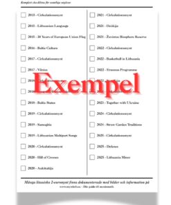 Alternative view of Checklista Litauens 2-euromynt 2015–2025 (Digital PDF)