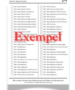 Alternative view of Checklista Svenska 2-öringar 1856–1971 (Digital PDF)