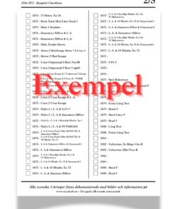 Alternative view of Checklista Svenska 1-öringar 1856–1971 (Digital PDF)